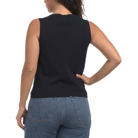 THEORY Inkwell Cashmere Shell Sweater - Picture 2 of 2